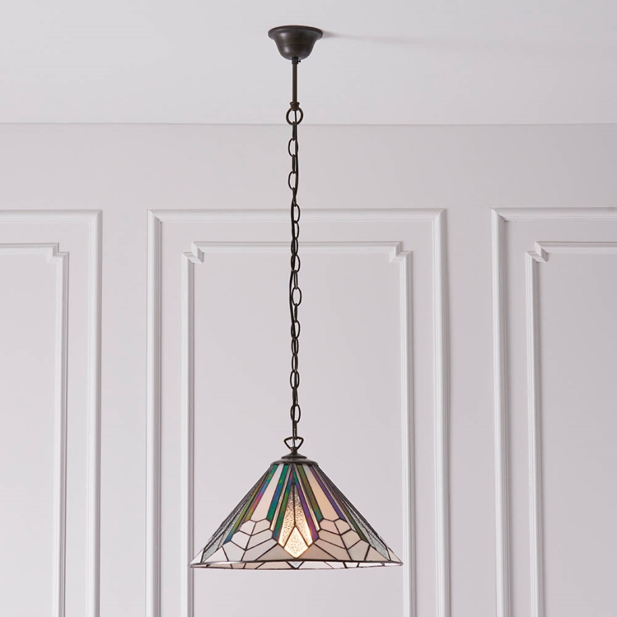 Endon 63937 - Żyrandol na łańcuchu ASTORIA 1xE27/60W/230V śr. 40 cm