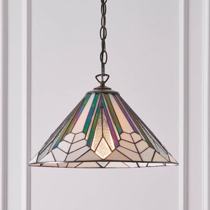 Endon 63937 - Żyrandol na łańcuchu ASTORIA 1xE27/60W/230V śr. 40 cm