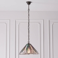 Endon 63937 - Żyrandol na łańcuchu Tiffany ASTORIA 1xE27/60W/230V śr. 40 cm