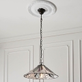 Endon 63938 - Żyrandol na łańcuchu Tiffany ASTORIA 1xE27/60W/230V śr. 48 cm