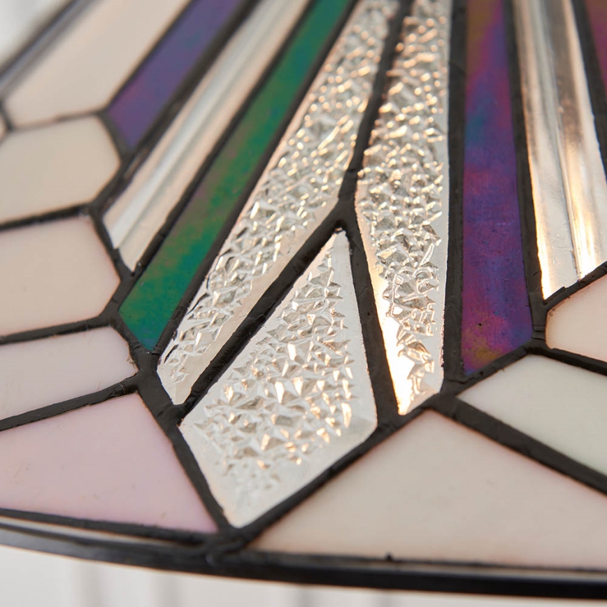 Endon 63938 - Żyrandol na łańcuchu Tiffany ASTORIA 1xE27/60W/230V śr. 48 cm