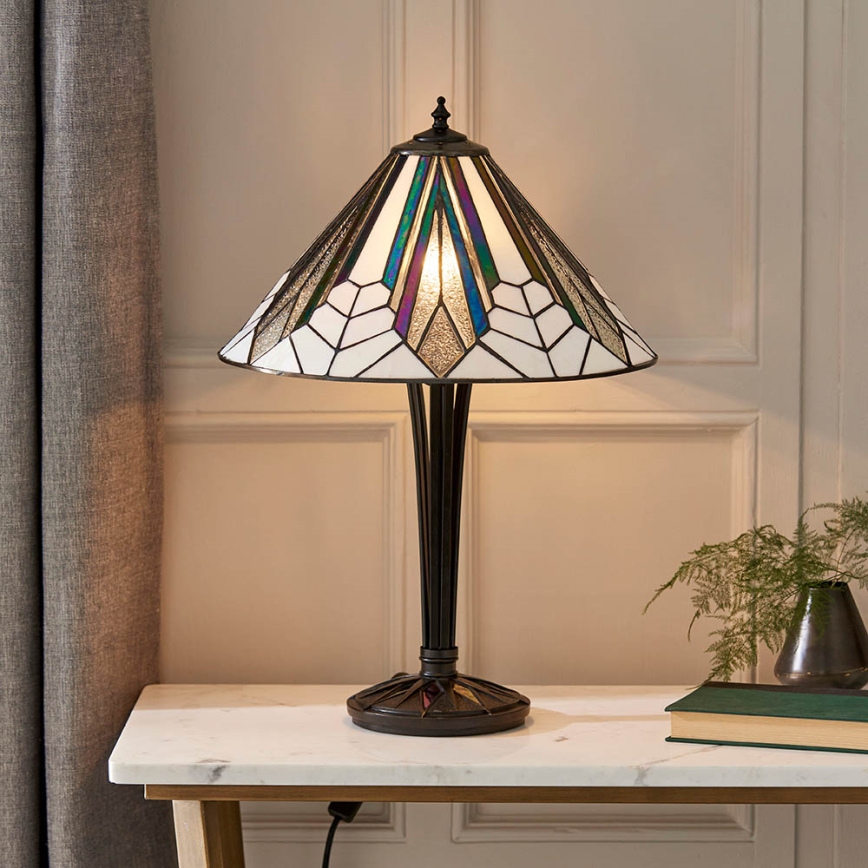 Endon 63939 - Lampa stołowa ASTORIA 1xE27/60W/230V, średnica 40 cm