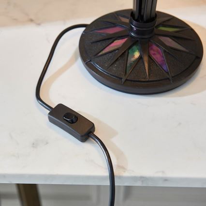 Endon 63939 - Lampa stołowa Tiffany ASTORIA 2xE27/60W/230V średnica 40 cm