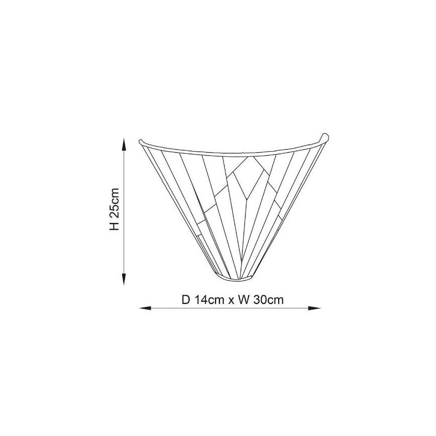 Endon 63940 - Kinkiet Tiffany ASTORIA 1xE14/40W/230V