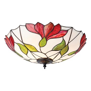 Endon 63960 - Lampa sufitowa Tiffany BOTANICA 2xE27/60W/230V śr. 45 cm