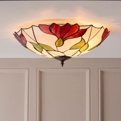 Endon 63960 - Lampa sufitowa Tiffany BOTANICA 2xE27/60W/230V śr. 45 cm