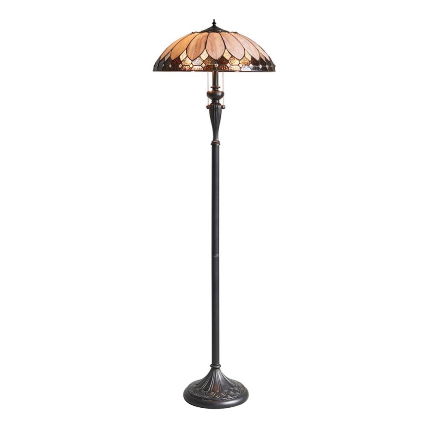 Endon 63972 - Lampa stojąca BROOKLYN 2xE27/60W/230V, średnica 50 cm