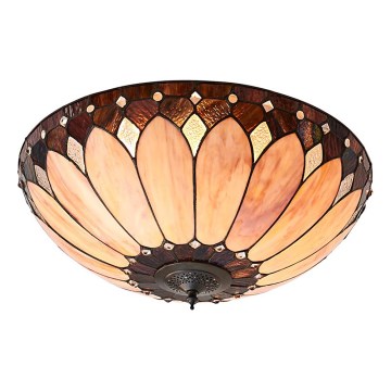 Endon 63973 - Lampa sufitowa Tiffany BROOKLYN 2xE14/60W/230V śr. 50 cm