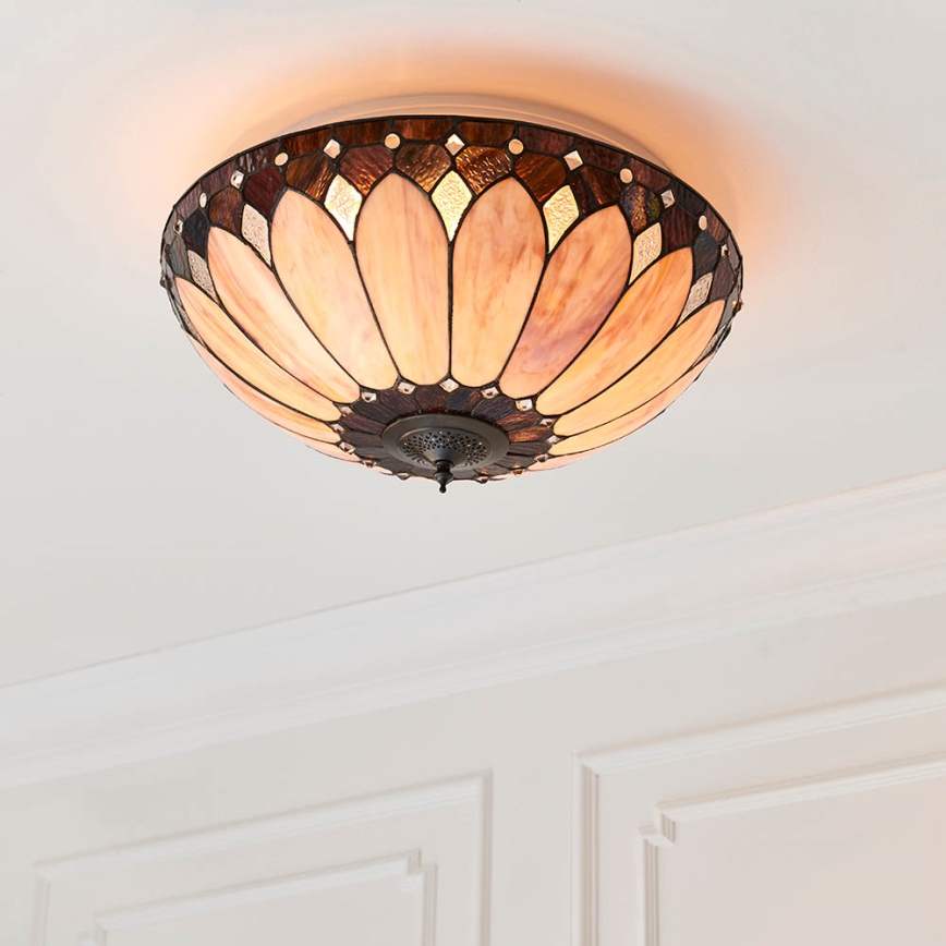 Endon 63973 - Plafon BROOKLYN 2xE14/60W/230V śr. 50 cm