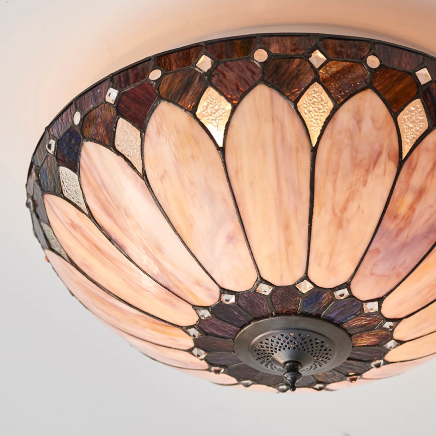 Endon 63973 - Plafon BROOKLYN 2xE14/60W/230V śr. 50 cm