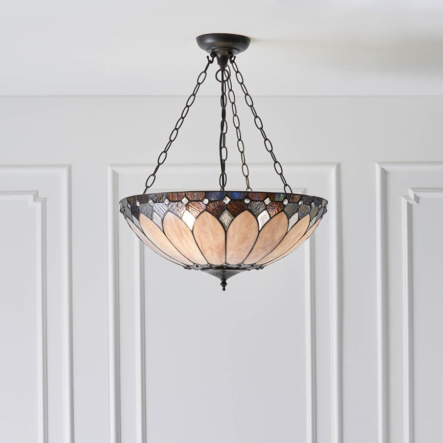 Endon 63976 - Żyrandol na łańcuchu BROOKLYN 3xE27/60W/230V średnica 50 cm