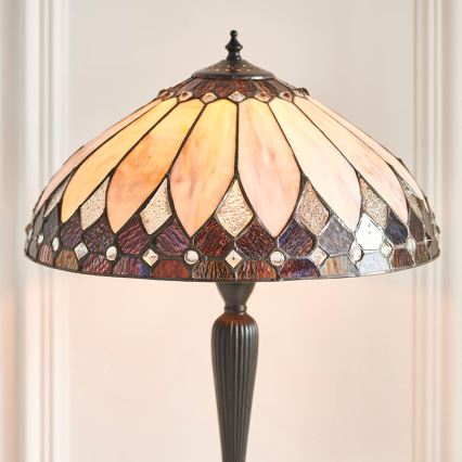 Endon 63982 - Lampa stołowa Tiffany BROOKLYN 1xE27/60W/230V Ø 40 cm