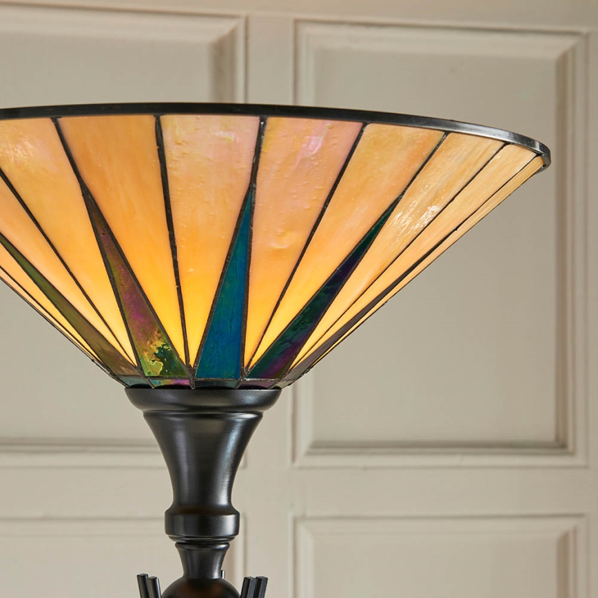 Endon 64042 - Lampa podłogowa DARK STAR 1xE27/60W/230V śr. 42 cm
