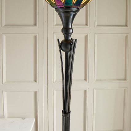 Endon 64042 - Lampa podłogowa DARK STAR 1xE27/60W/230V śr. 42 cm