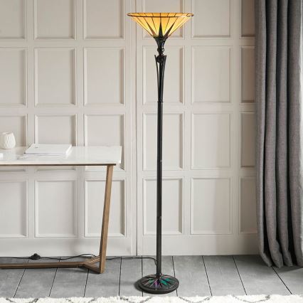 Endon 64042 - Lampa stojąca Tiffany DARK STAR 1xE27/60W/230V, średnica 42 cm