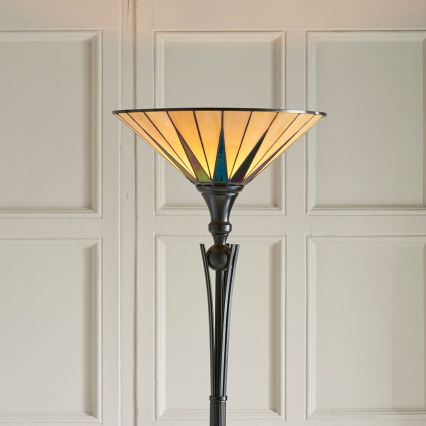 Endon 64042 - Lampa stojąca Tiffany DARK STAR 1xE27/60W/230V, średnica 42 cm