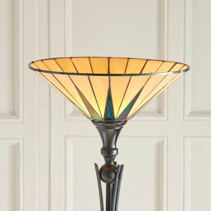 Endon 64042 - Lampa stojąca Tiffany DARK STAR 1xE27/60W/230V, średnica 42 cm