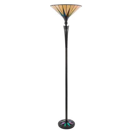 Endon 64042 - Lampa stojąca Tiffany DARK STAR 1xE27/60W/230V, średnica 42 cm