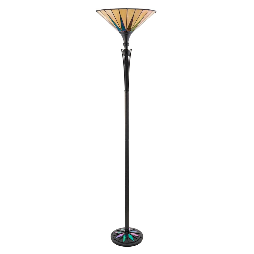 Endon 64042 - Lampa stojąca Tiffany DARK STAR 1xE27/60W/230V, średnica 42 cm