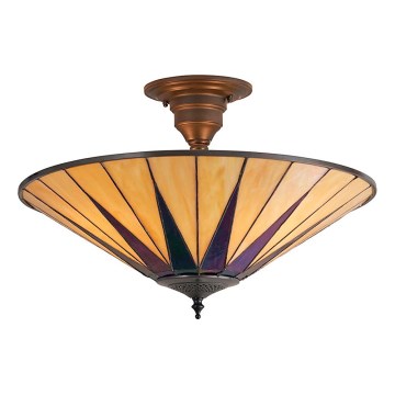 Endon 64043 - Żyrandol natynkowy DARK STAR 3xE27/60W/230V śr. 49 cm