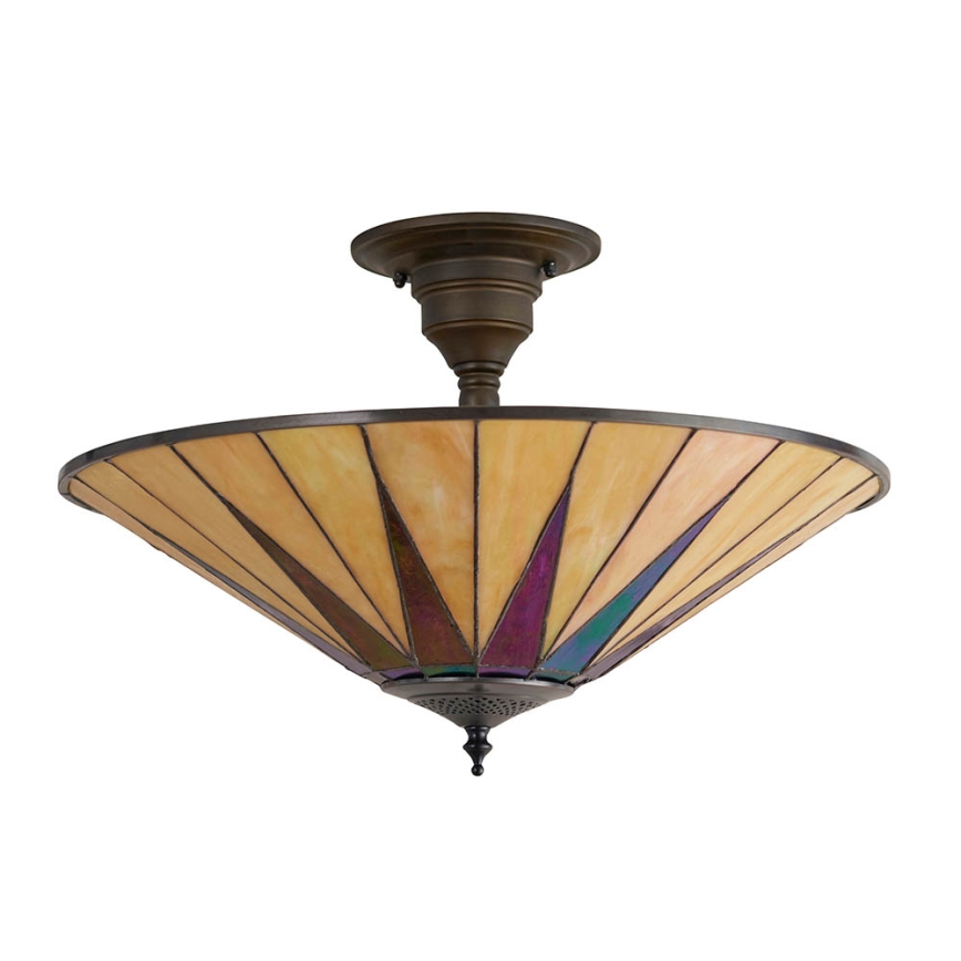Endon 64043 - Żyrandol natynkowy DARK STAR 3xE27/60W/230V śr. 49 cm