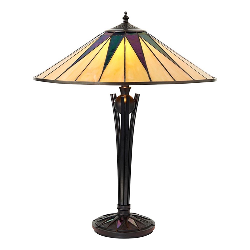 Endon 64045 - Lampa stołowa DARK STAR 2xE27/60W/230V śr. 49 cm