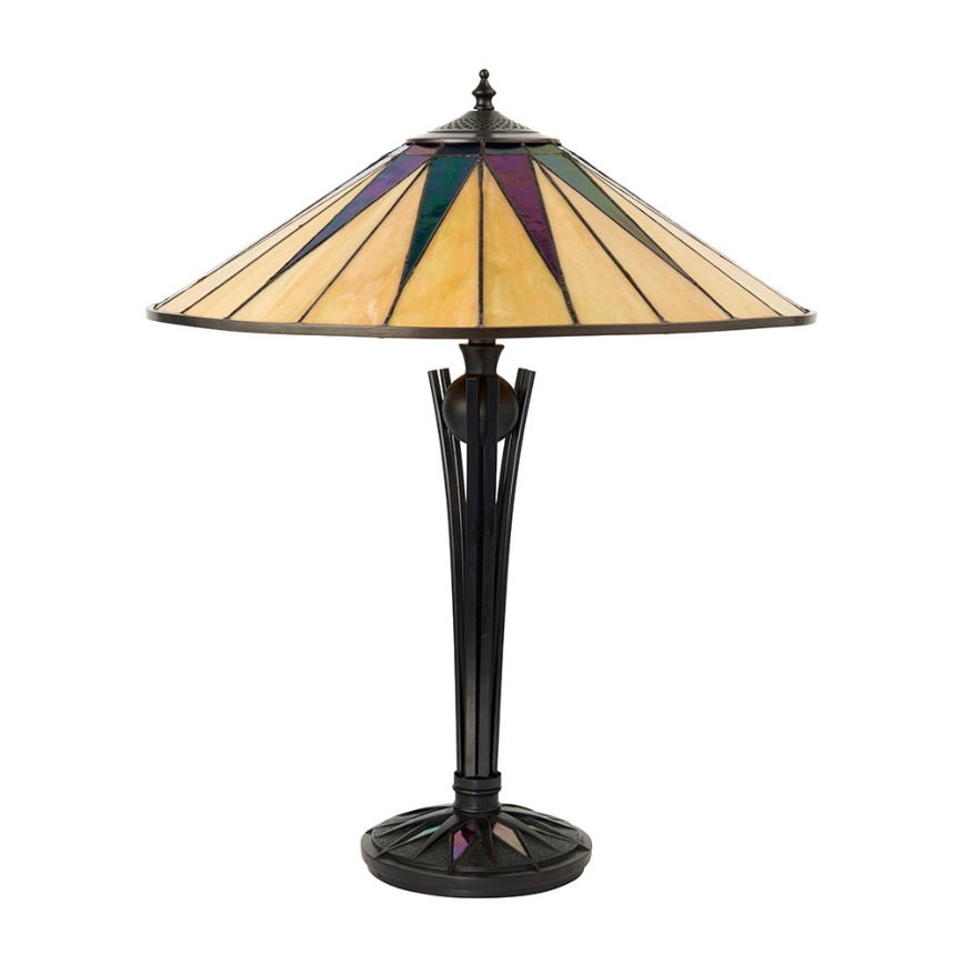 Endon 64045 - Lampa stołowa DARK STAR 2xE27/60W/230V śr. 49 cm