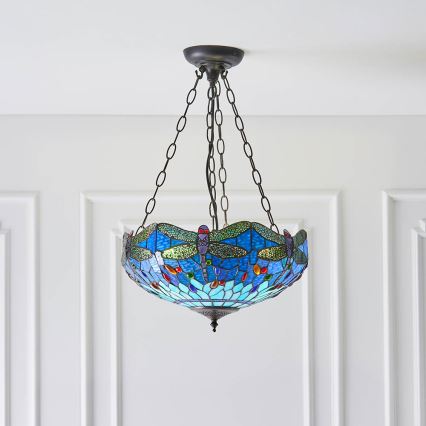 Endon 64075 - Żyrandol na łańcuchu DRAGONFLY 3xE27/60W/230V śr. 41 cm