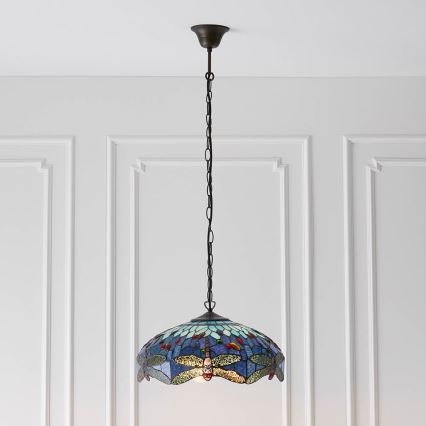 Endon 64080 - Żyrandol na łańcuchu DRAGONFLY 3xE27/60W/230V śr. 41 cm
