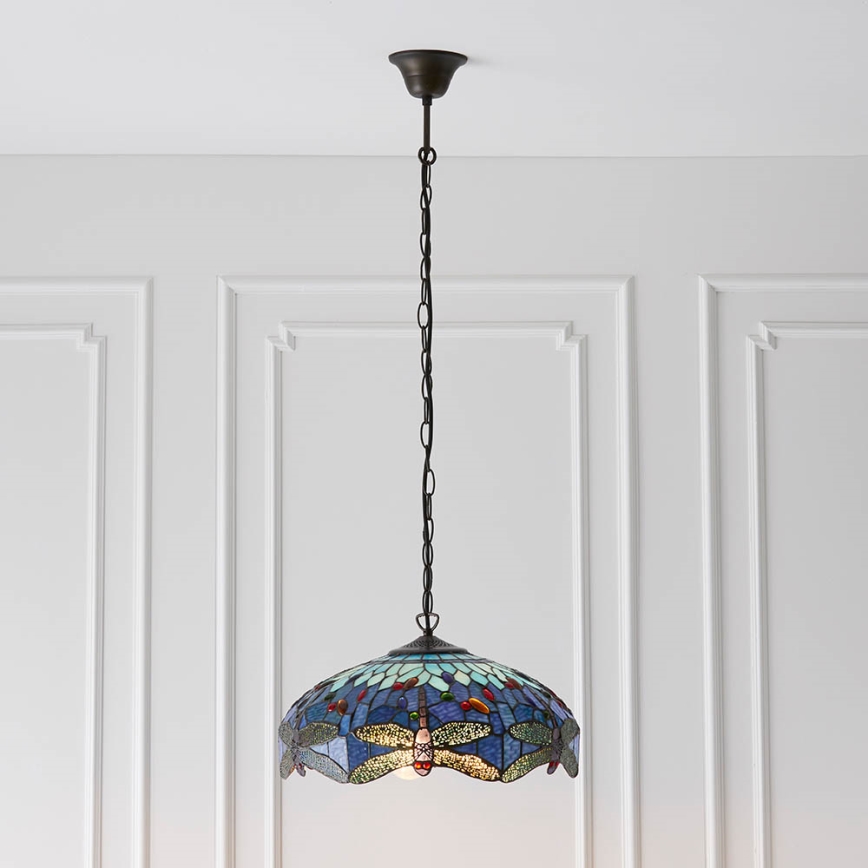 Endon 64080 - Żyrandol na łańcuchu DRAGONFLY 3xE27/60W/230V śr. 41 cm