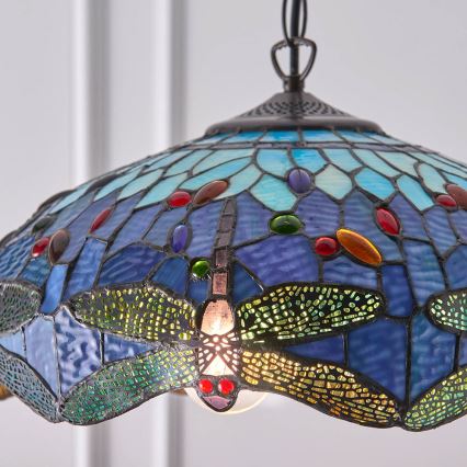 Endon 64080 - Żyrandol na łańcuchu DRAGONFLY 3xE27/60W/230V śr. 41 cm