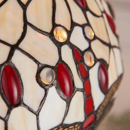 Endon 64086 - Lampa stołowa Tiffany DRAGONFLY 2xE27/60W/230V średnica 30 cm