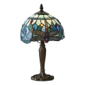 Endon 64088 - Lampa stołowa Tiffany DRAGONFLY 1xE14/40W/230V, śr. 20 cm