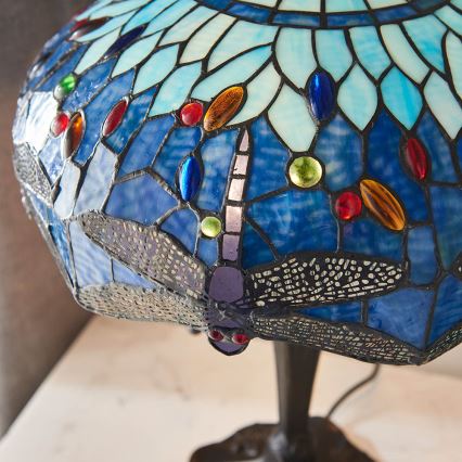 Endon 64089 - Lampa stołowa DRAGONFLY 2xE27/60W/230V śr. 41 cm