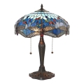 Endon 64089 - Lampa stołowa Tiffany DRAGONFLY 2xE27/60W/230V śr. 41 cm
