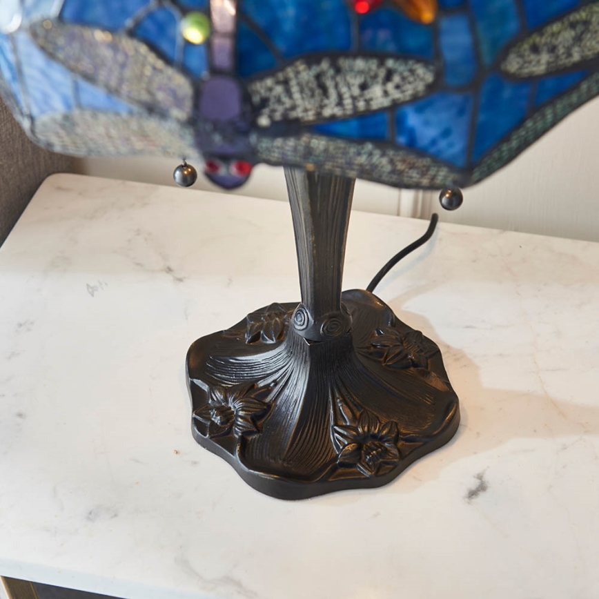 Endon 64089 - Lampa stołowa Tiffany DRAGONFLY 2xE27/60W/230V śr. 41 cm