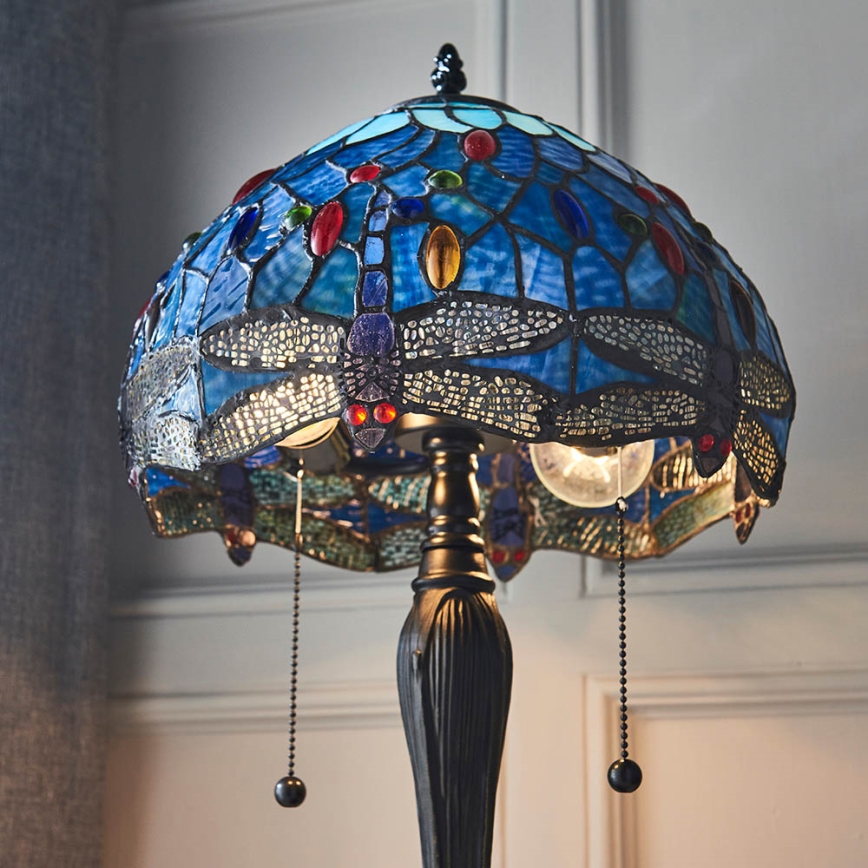 Endon 64090 - Lampa stołowa DRAGONFLY 2xE27/60W/230V średnica 30 cm