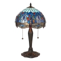 Endon 64090 - Lampa stołowa Tiffany DRAGONFLY 2xE27/60W/230V Ø 30 cm