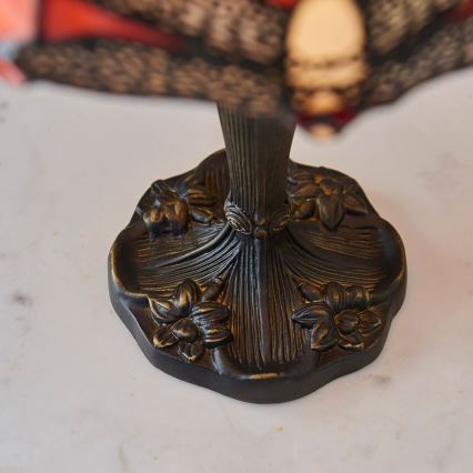 Endon 64091 - Lampa stołowa Tiffany DRAGONFLY 1xE14/40W/230V Ø 20 cm