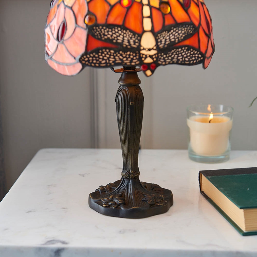 Endon 64091 - Lampa stołowa Tiffany DRAGONFLY 1xE14/7W/230V śr. 20 cm