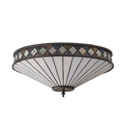 Endon 64145 - Lampa sufitowa Tiffany FARGO 2xE27/60W/230V śr. 41,5 cm