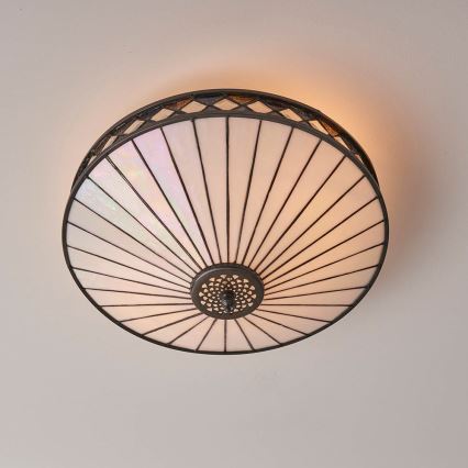 Endon 64145 - Plafon FARGO 2xE27/60W/230V śr. 41,5 cm