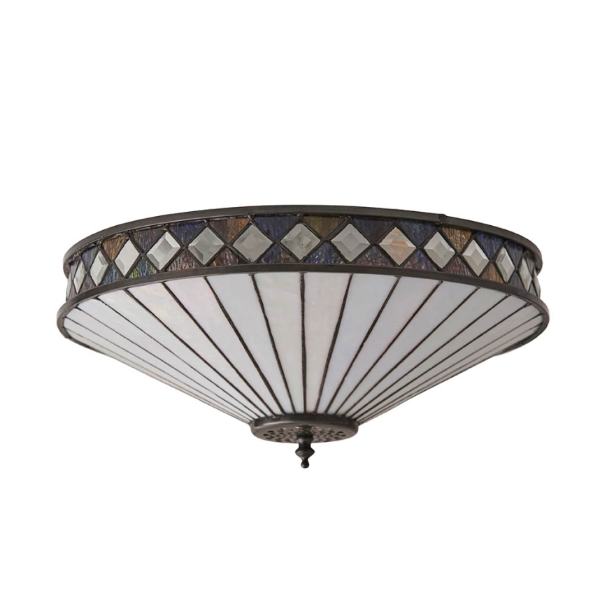 Endon 64145 - Plafon FARGO 2xE27/60W/230V śr. 41,5 cm