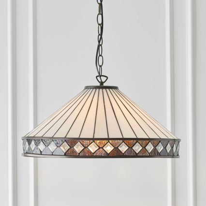 Endon 64147 - Żyrandol na łańcuchu FARGO 1xE27/60W/230V śr. 50 cm