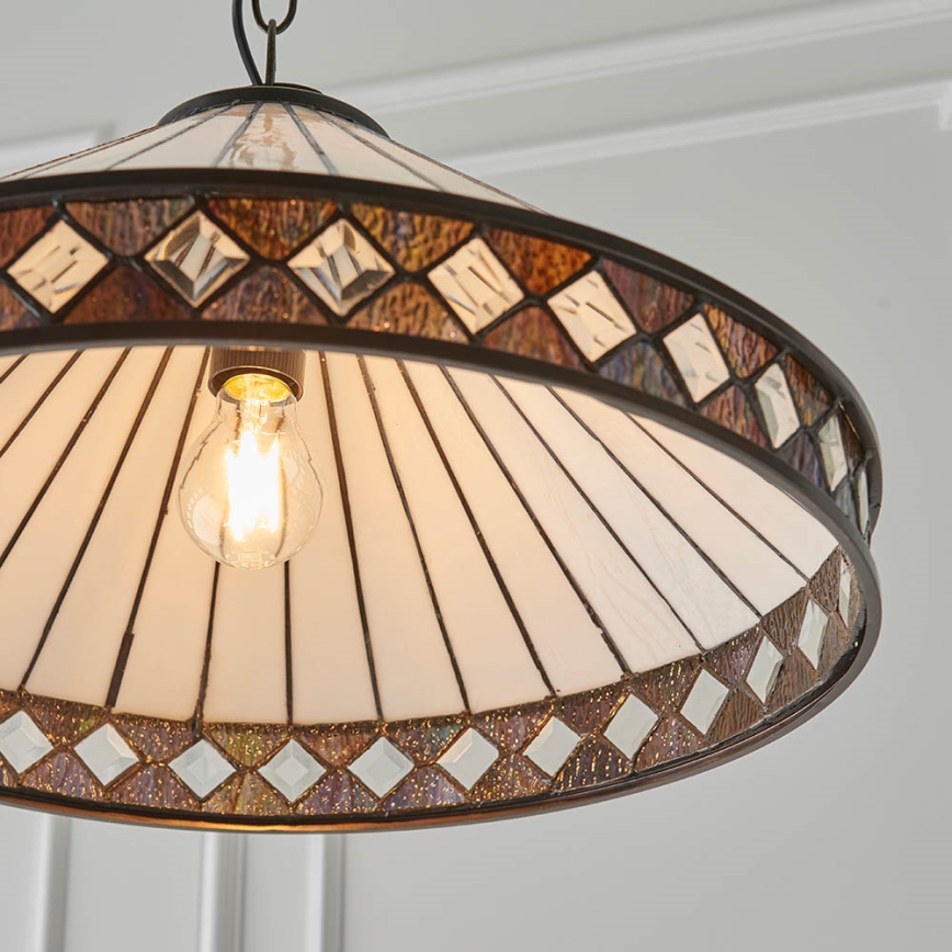 Endon 64147 - Żyrandol na łańcuchu FARGO 1xE27/60W/230V śr. 50 cm