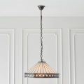 Endon 64147 - Żyrandol na łańcuchu Tiffany FARGO 1xE27/60W/230V śr. 50 cm