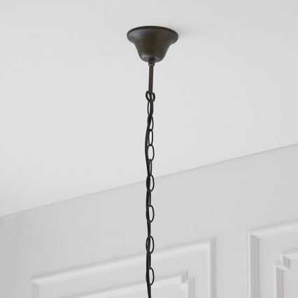 Endon 64147 - Żyrandol na łańcuchu Tiffany FARGO 1xE27/60W/230V śr. 50 cm