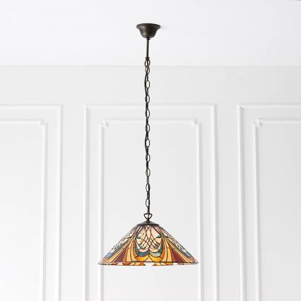 Endon 64162 - Żyrandol na łańcuchu HECTOR 1xE27/60W/230V śr. 40 cm
