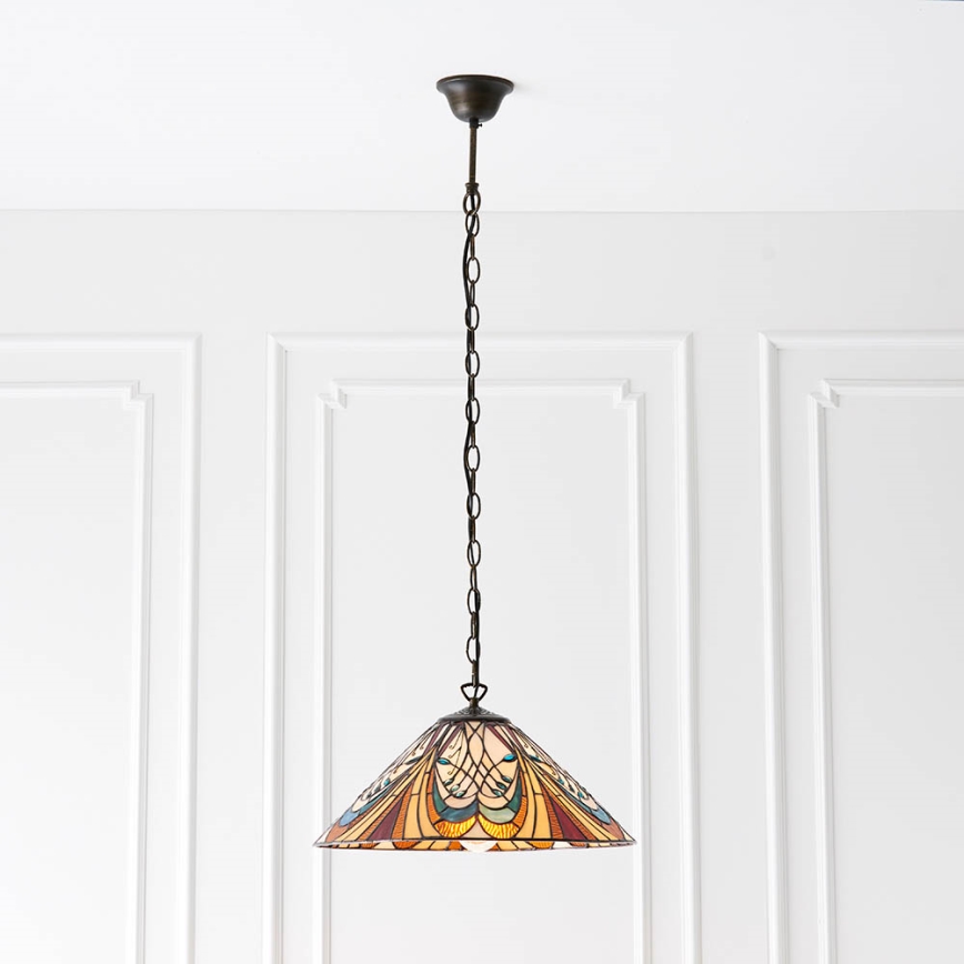 Endon 64162 - Żyrandol na łańcuchu HECTOR 1xE27/60W/230V śr. 40 cm