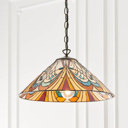 Endon 64162 - Żyrandol na łańcuchu HECTOR 1xE27/60W/230V śr. 40 cm